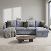 Moscow U Shaped Storage Sofa Bed - Grey