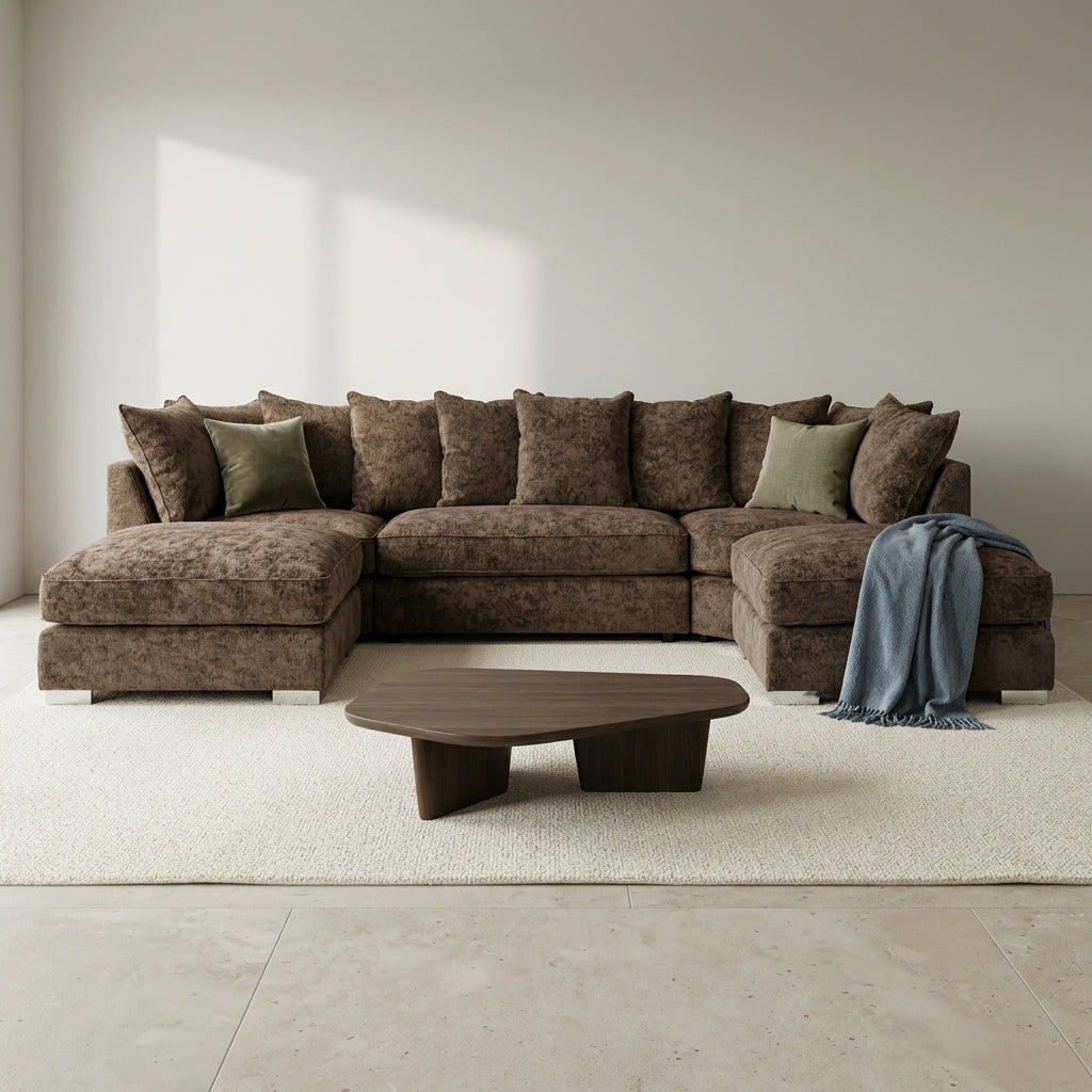 Bishop Alaska Chocolate U Shape Sofa