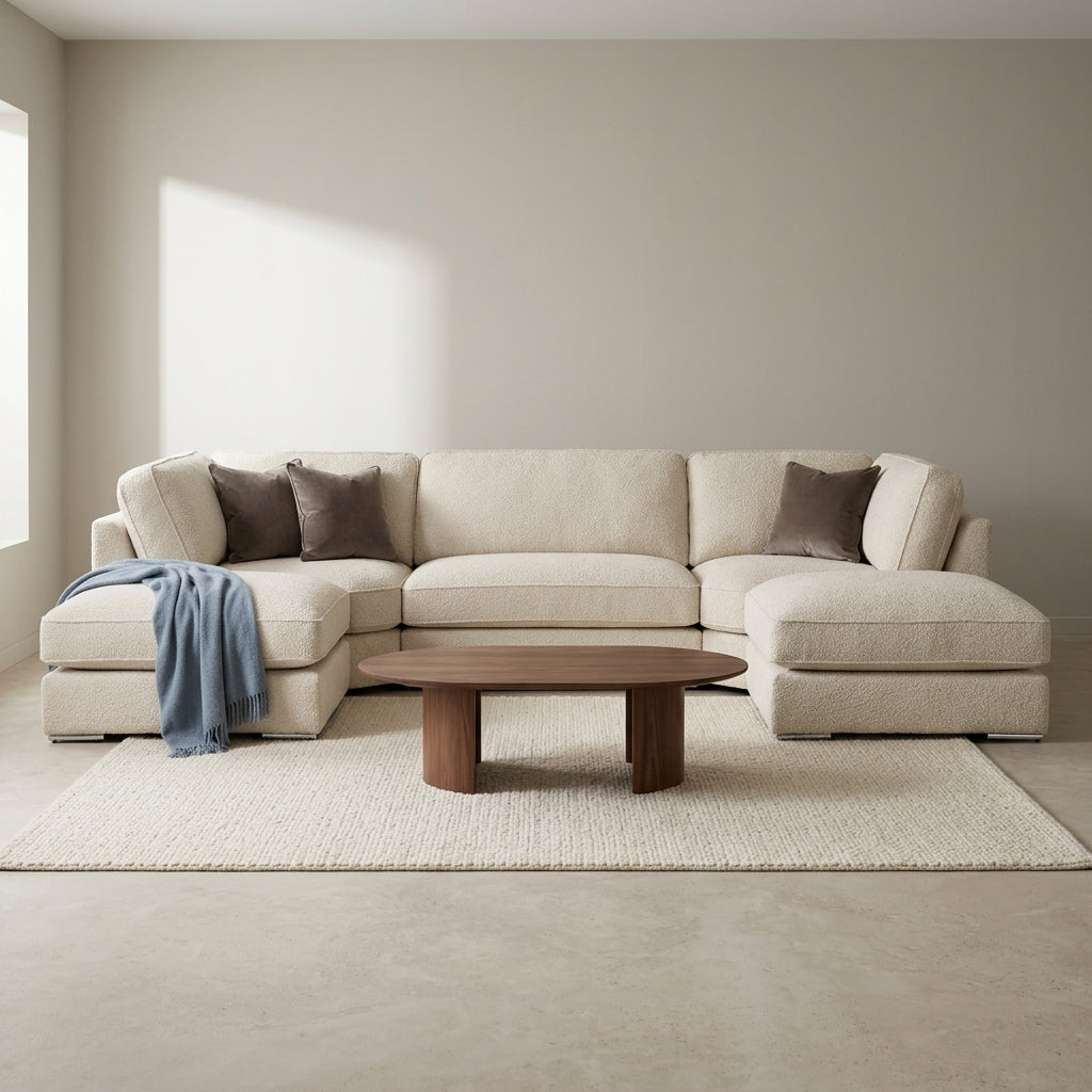 Bishop Teddy Boucle U Shape Sofa