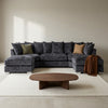 Bishop Alaska Coal U Shape Sofa