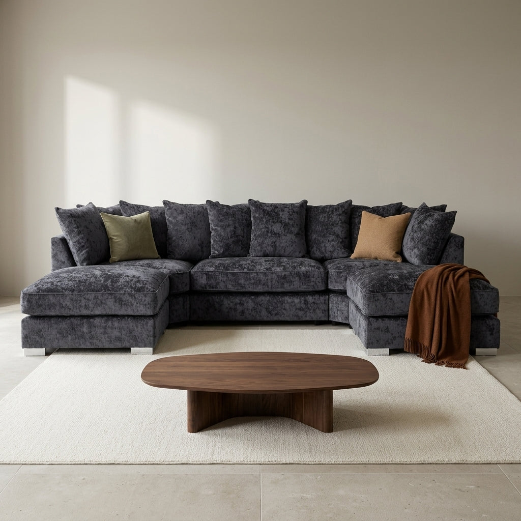 Bishop Alaska Coal U Shape Sofa