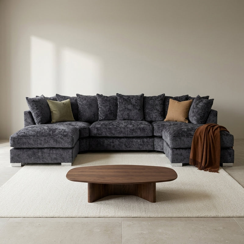 Bishop Alaska Coal U Shape Sofa
