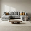 Bishop Scatterback Alaska Platinum U Shape Sofa