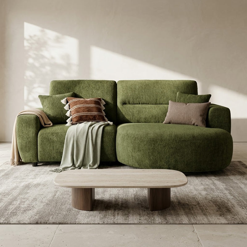 Denver Sofa Green Electric Recliner Right Hand