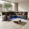 Hannah Electric Recliner Corner Sofa | Micro Fibre Fabric