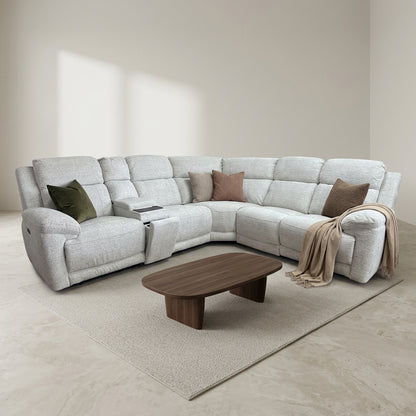 Owen Electric Recliner Modular Corner Sofa - Beige