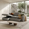 Arthur Grey Chenille Fabric Corner Sofabed with Storage