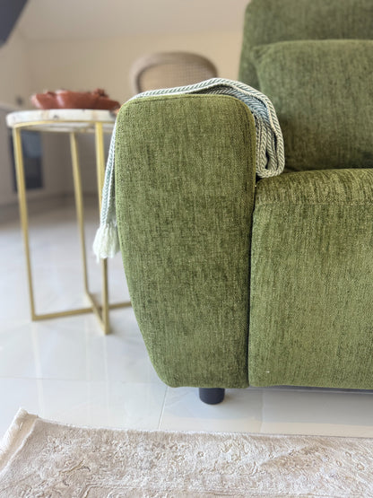 Denver Sofa Green Electric Recliner Left Hand