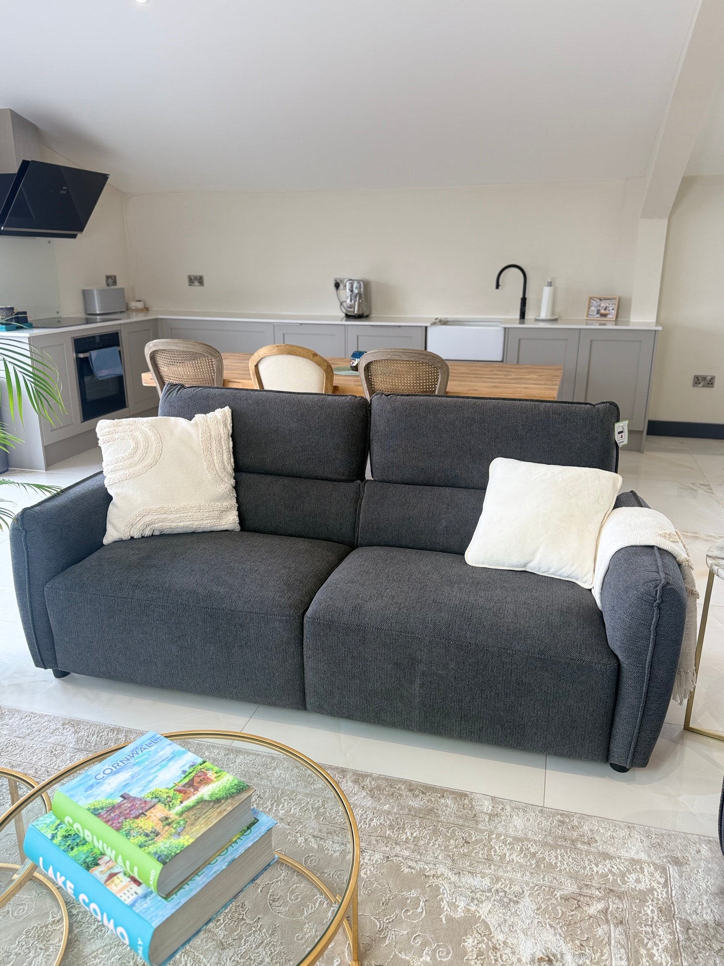 Ascot Charcoal 3+2 Seater Sofa Set