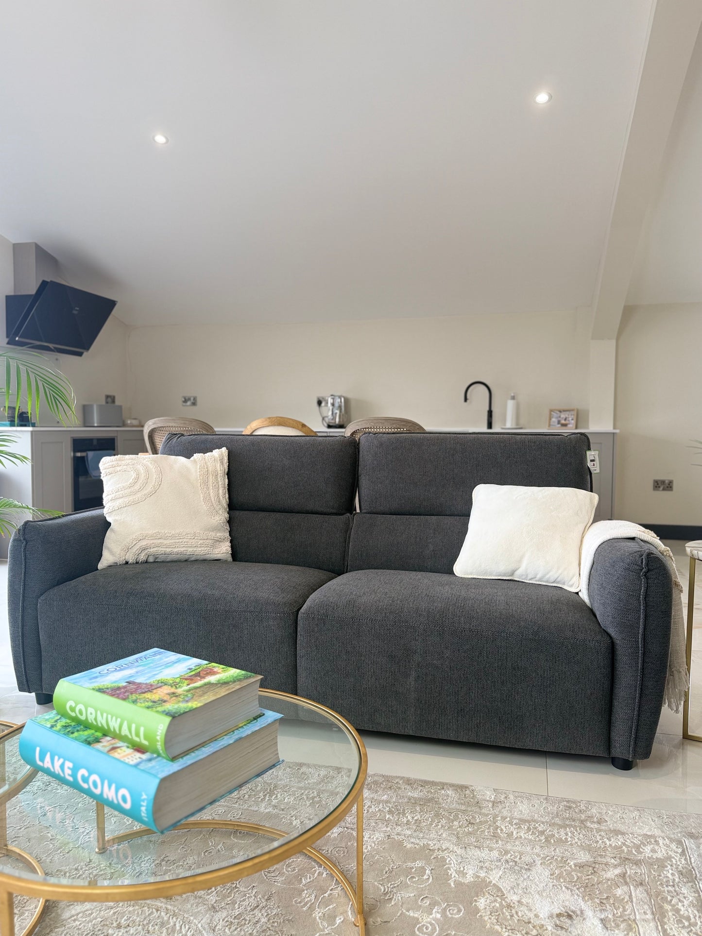 Ascot Charcoal 3+2 Seater Sofa Set