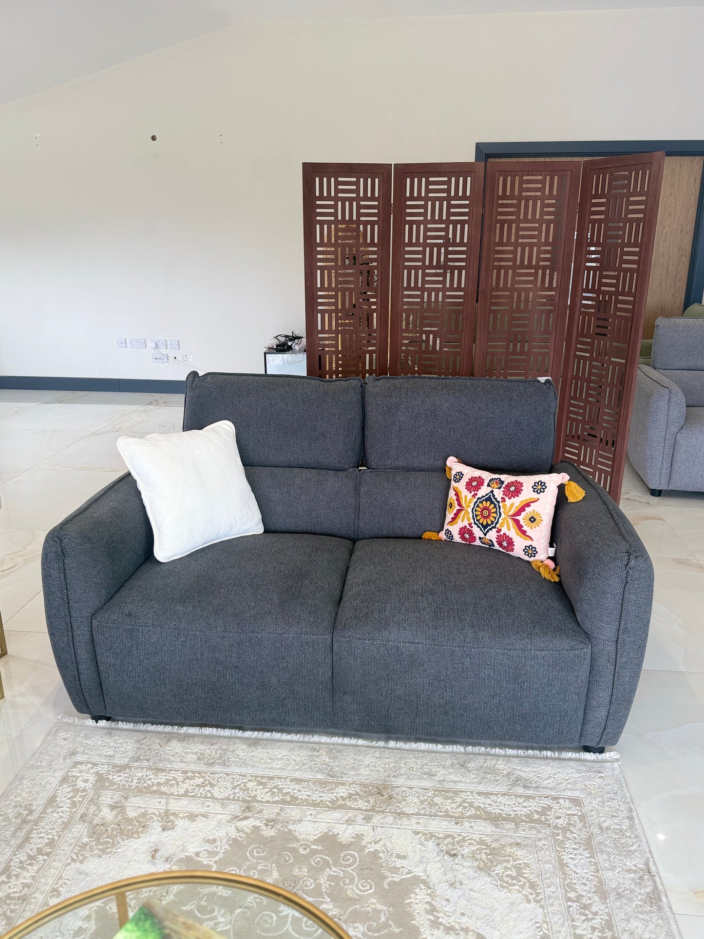 Ascot Charcoal 3+2 Seater Sofa Set