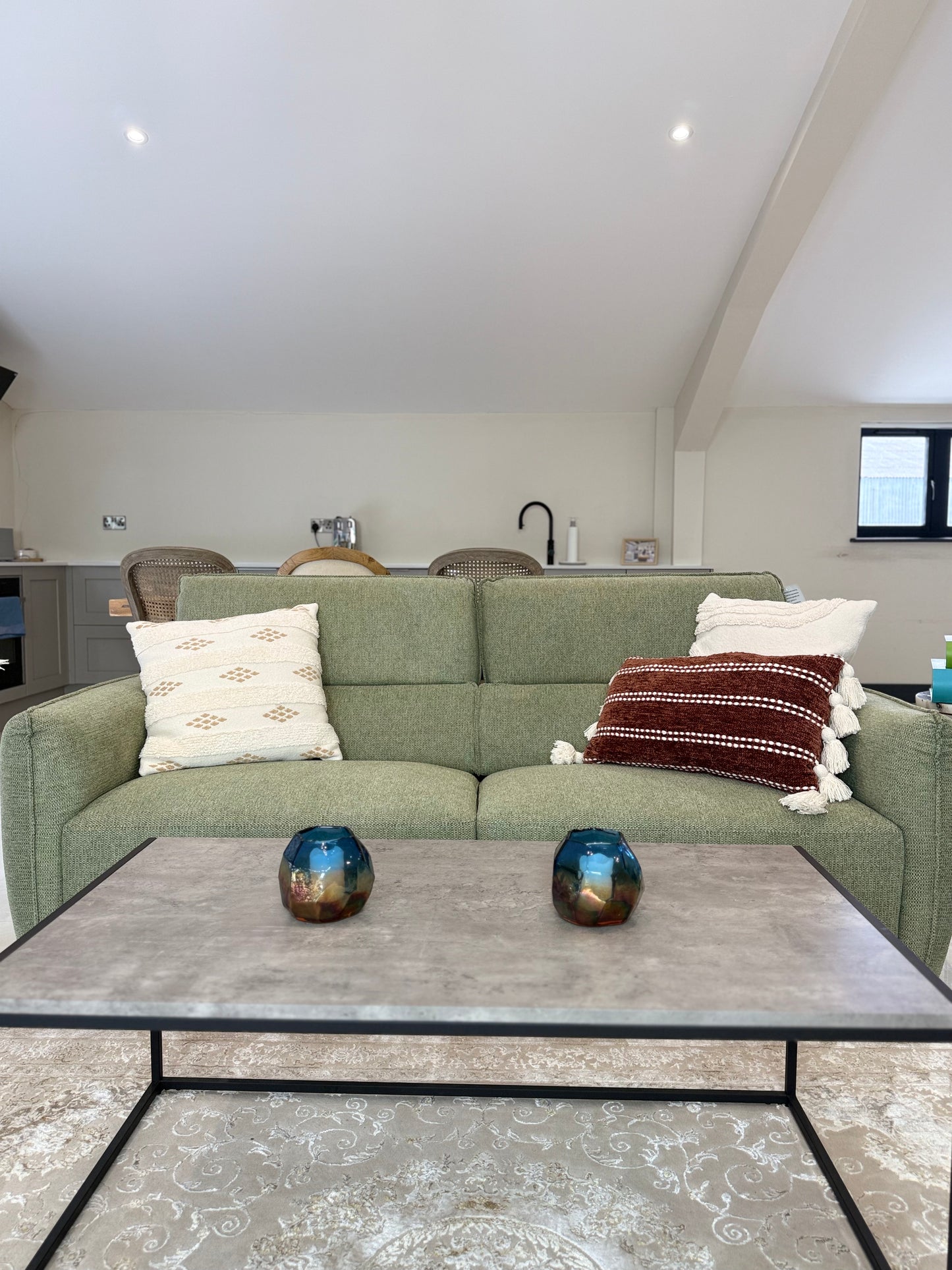 Ascot Green  3+2 Seater Sofa Set