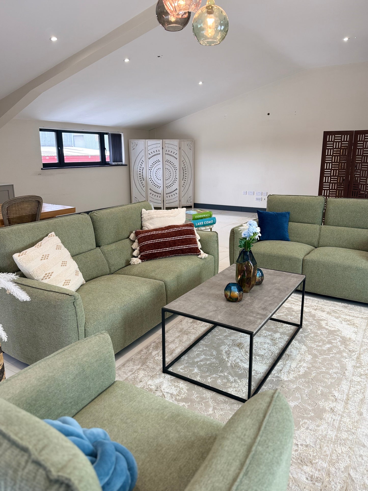 Ascot Green  3+2 Seater Sofa Set