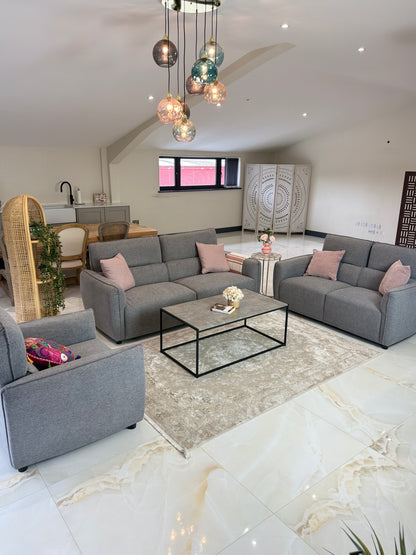 Ascot Grey 3+2 Seater Sofa Set
