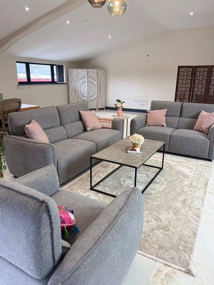 Ascot Grey 3+2 Seater Sofa Set