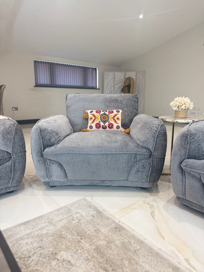 Angelo Grey Sofa Armchair