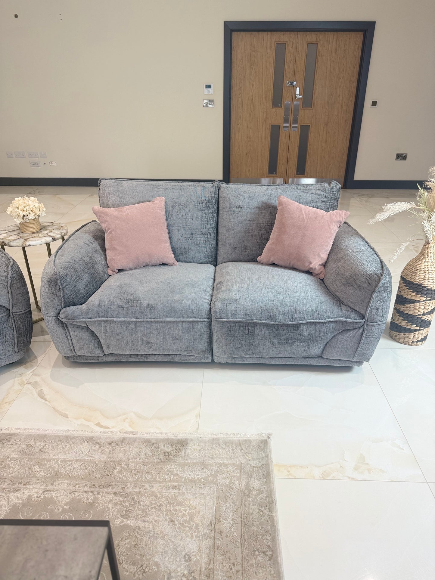 Angelo Grey 3+2+1 Seater Sofa Set