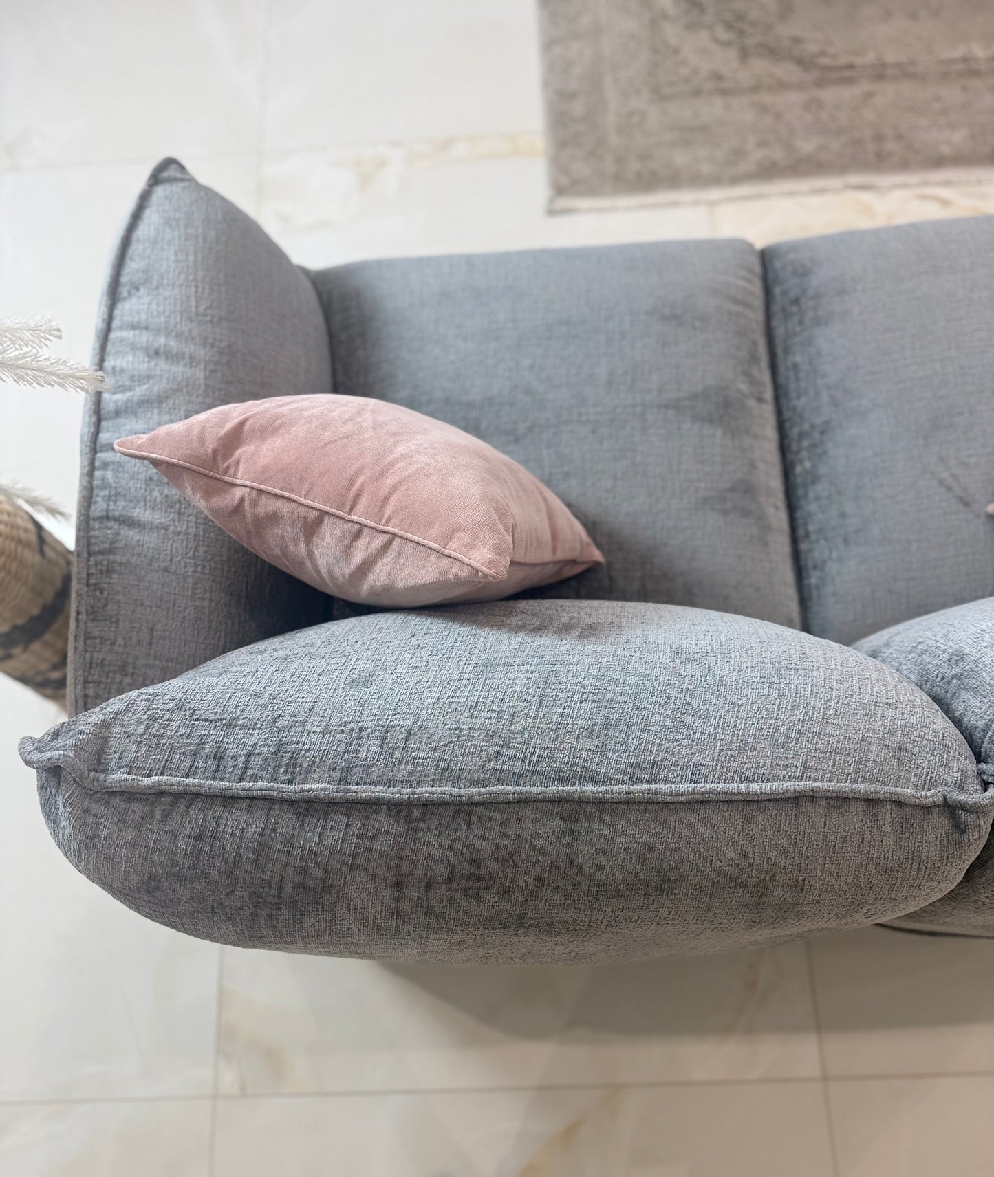 Angelo Grey 3+2+1 Seater Sofa Set