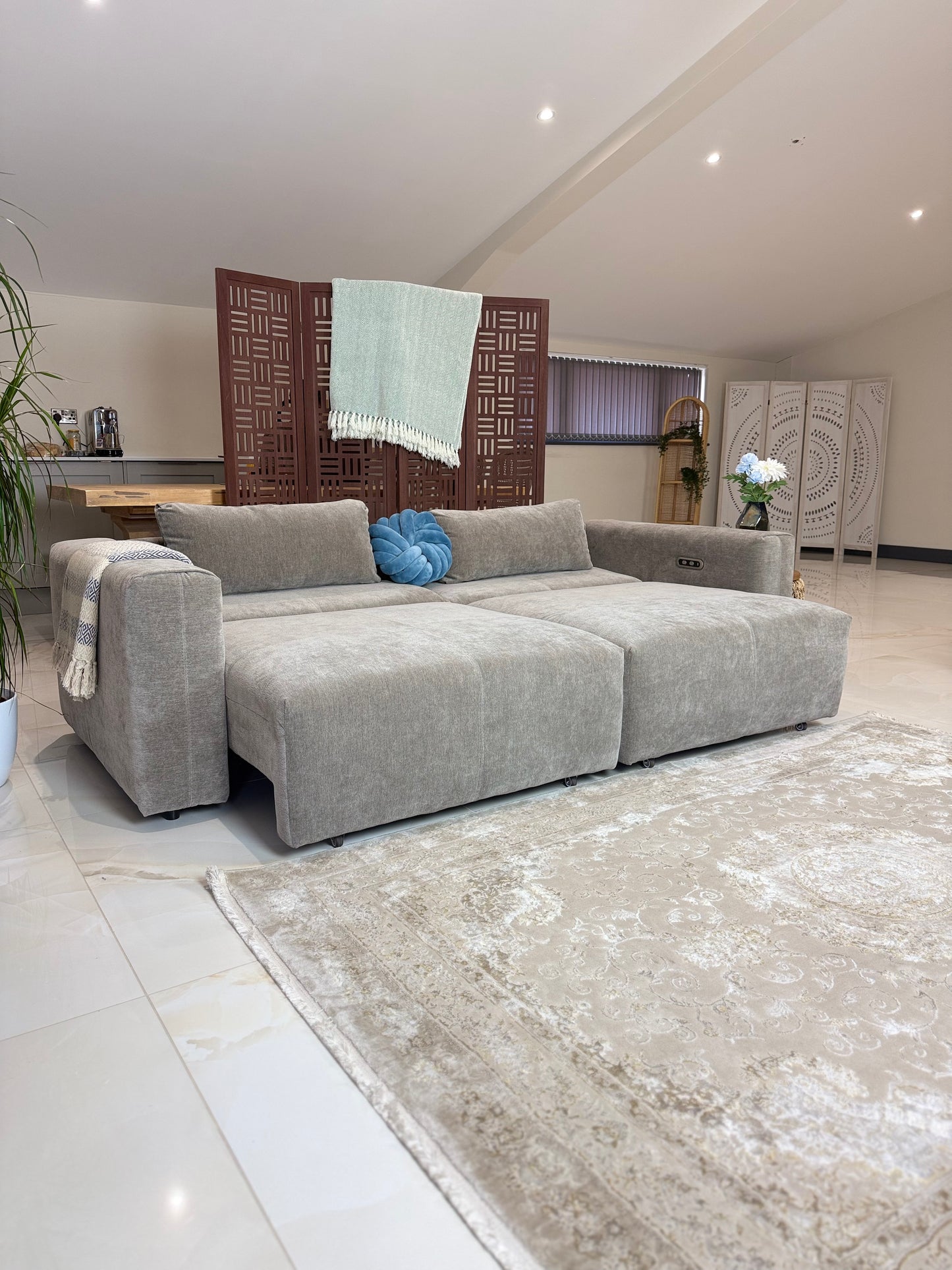 Prescott Beige Electric Sofabed