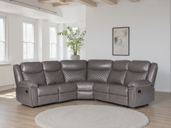 Myra Recliner Leather Large Corner Sofa Set