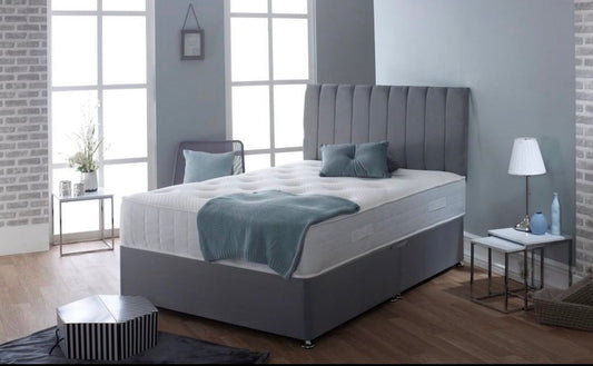 Sienna Divan Bed With Headboard &amp; Mattress