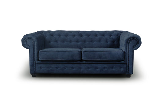 Imperial 2 Seater Sofa Bed - Navy Blue