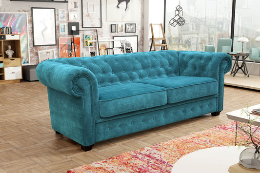 Imperial 2 Seater Sofa Bed - Teal