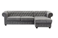 Imperial Right Hand Corner Sofa Bed - Graphite