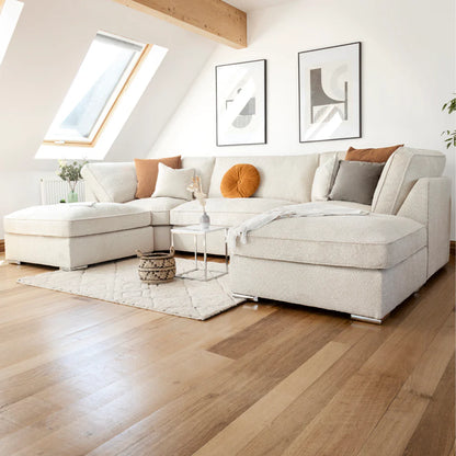 Inga Fullback Sofa Beige U Shape Corner