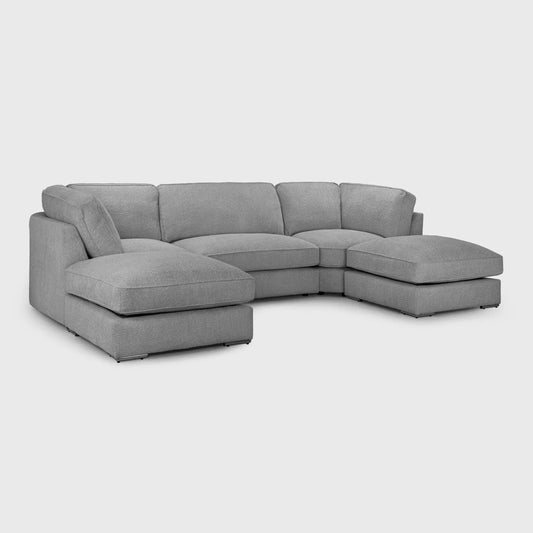 Inga Fullback Sofa Grey U Shape Corner