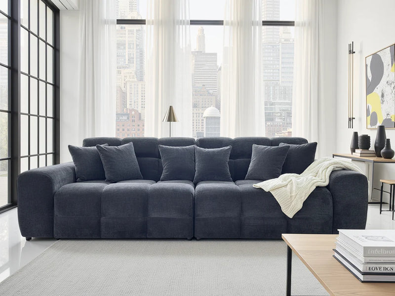 Jacob 4 Seater Sofa - Black