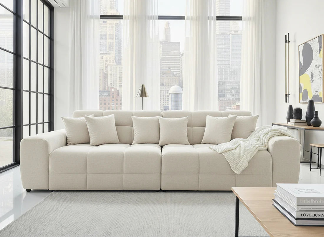 Jacob Sofa 4 Seater Sofa - Natural