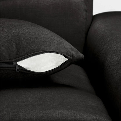 Jacob Sofa Black Right Hand Facing Corner