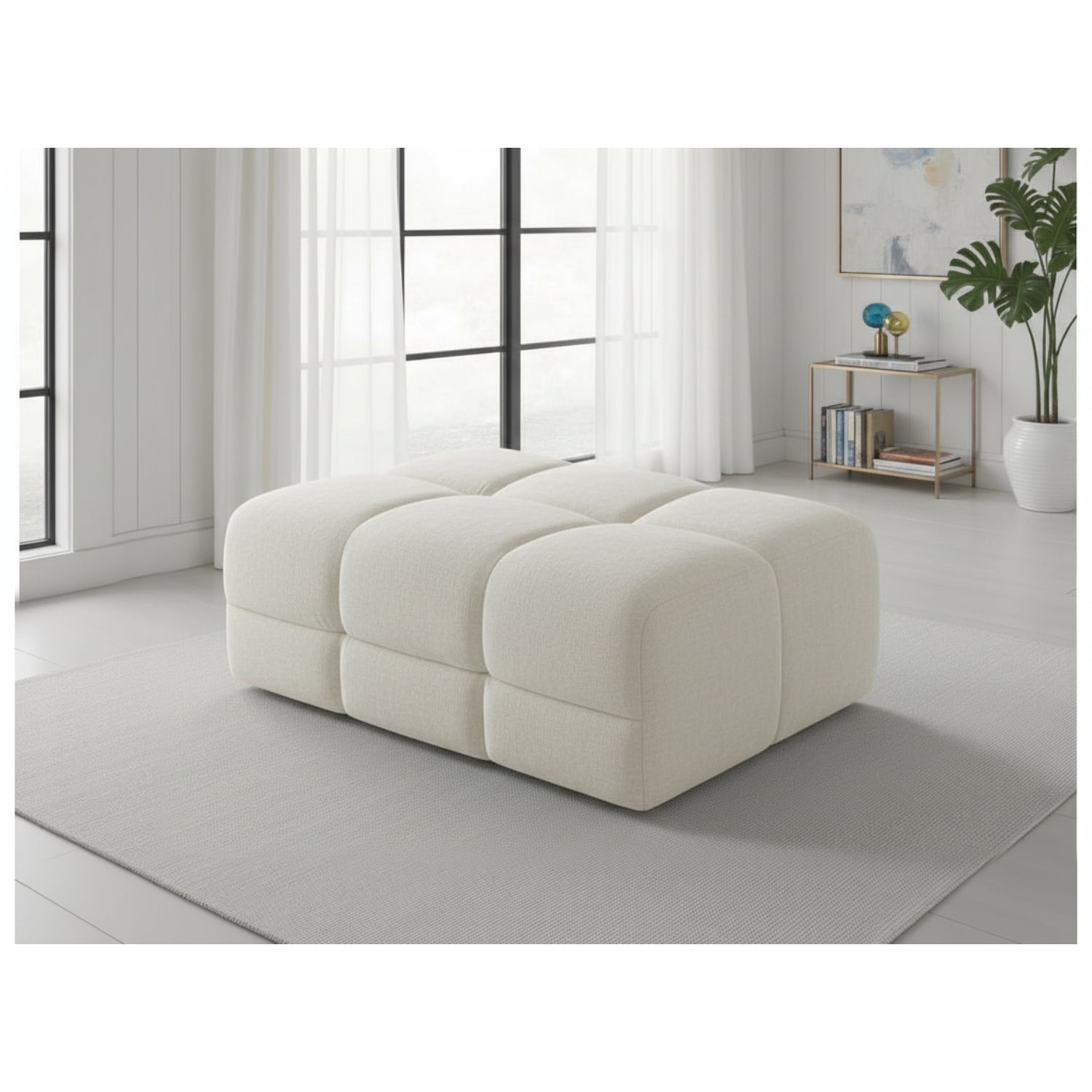 Jacob Footstool Sofa - Natural