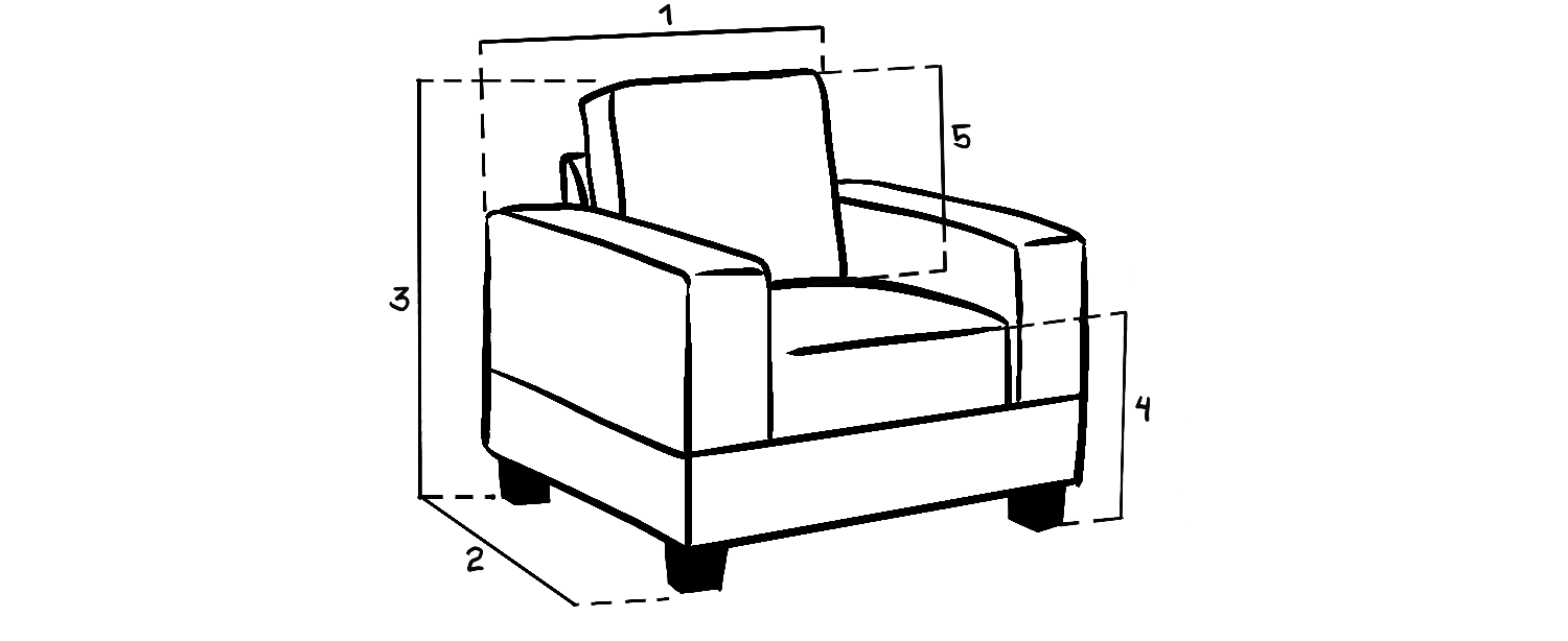 Jerry Sofa Black Armchair
