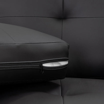 Jerry Sofa Black 3 Seater