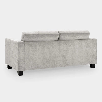 Jerry Sofa Grey Fabric 3 Seater