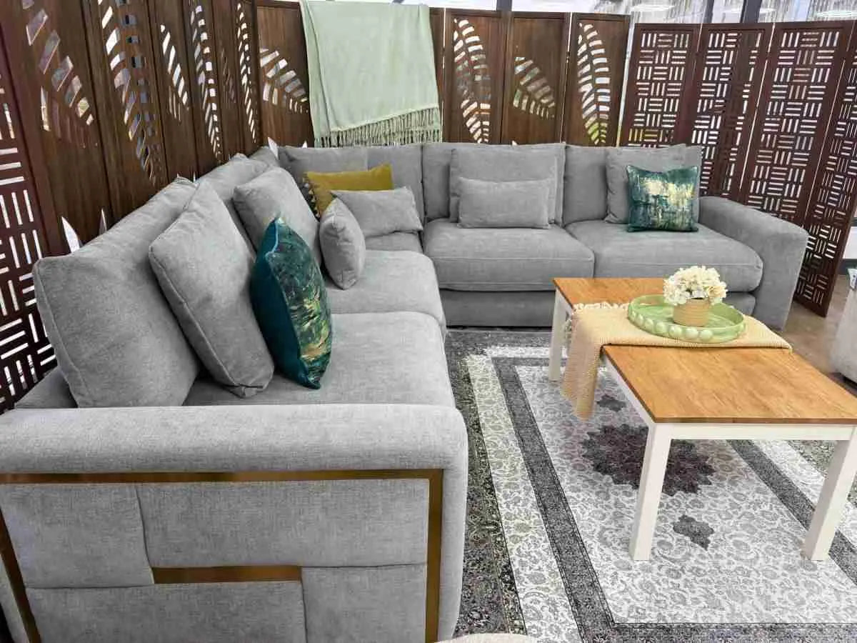 Jupiter Large Corner Sofa - Grey