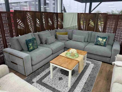 Jupiter Large Corner Sofa - Grey