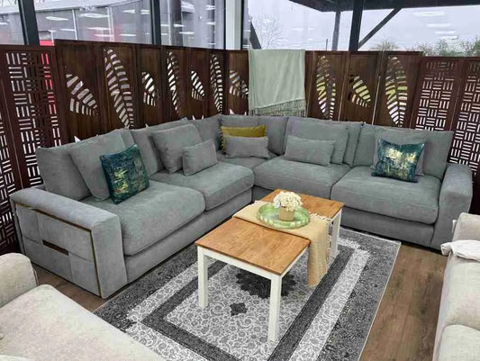 Jupiter Large Corner Sofa - Grey