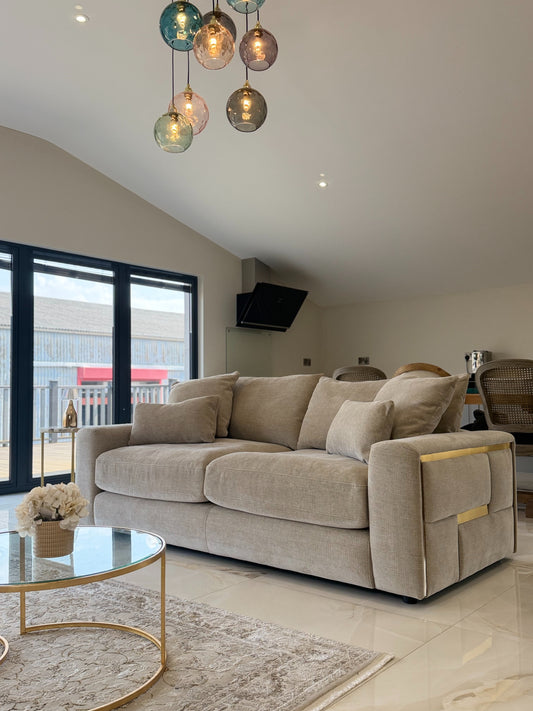 Jupiter 3 Seater Sofa - Beige