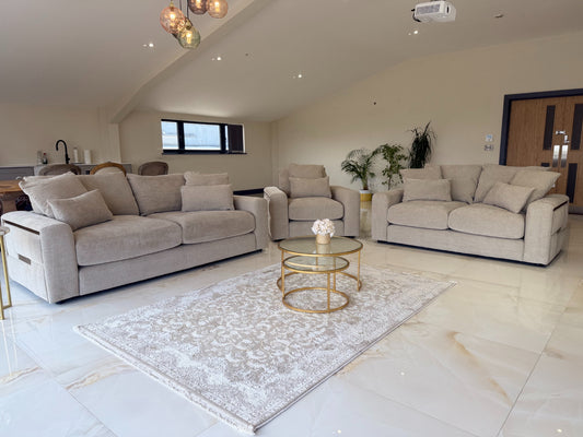 Jupiter 3+2+1 Seater Sofa - Beige