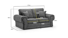 Kachayr Sofa 2 Seater - Grey