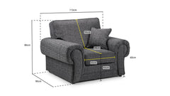 Kachayr Sofa Armchair - Grey