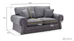 Kachayr Sofabed 3 Seater - Grey