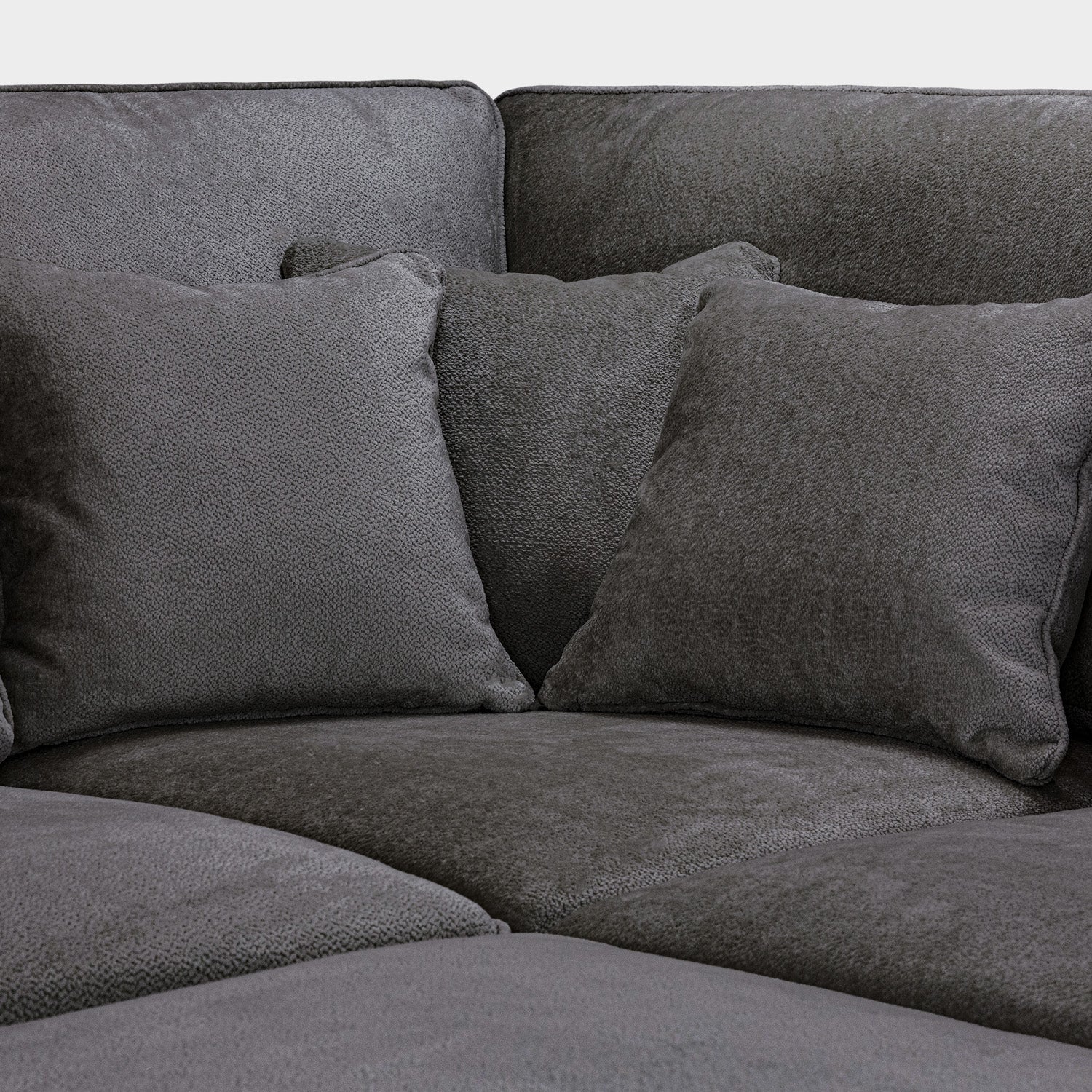 Kiana Modular Sofa Grey Corner Piece