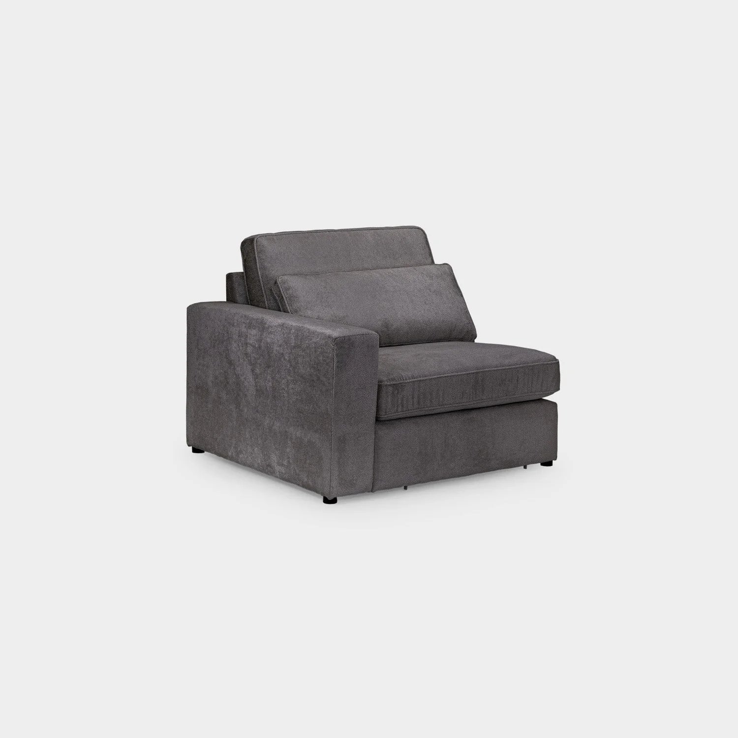 Kiana Modular Sofa Grey Left Hand Arm Piece