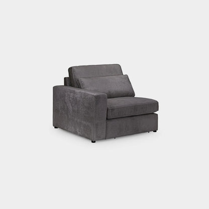 Kiana Modular Sofa Grey Left Hand Arm Piece