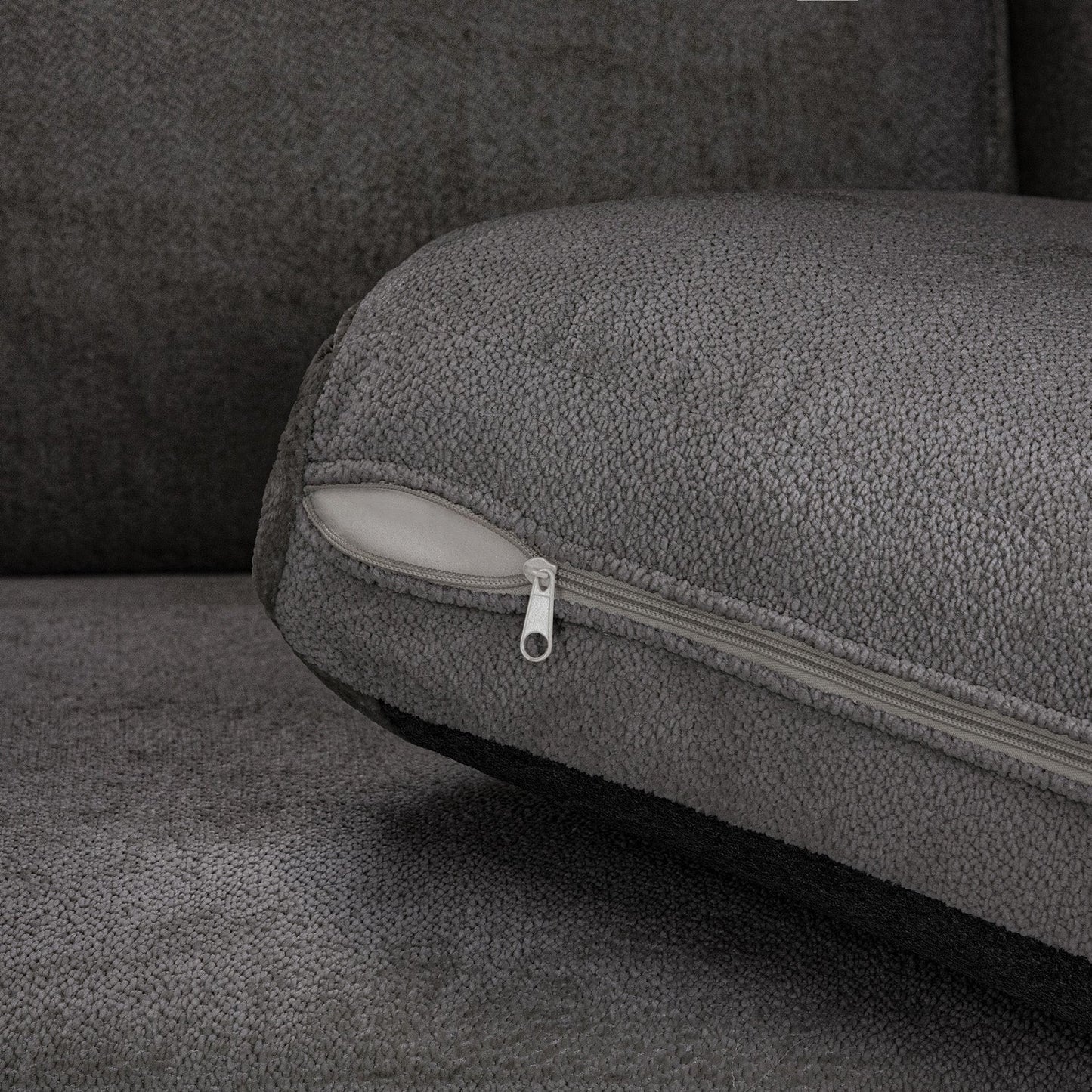 Kiana Modular Sofa Grey Left Hand Arm Piece