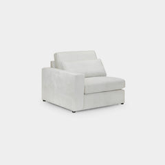 Kiana Modular Sofa Ivory Left Hand Arm Piece